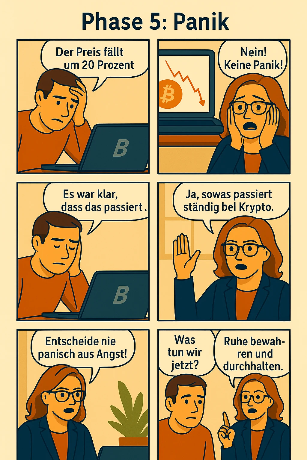 Phase 5 – Panik bewältigen: vollständige Comicseite